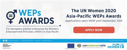 CHƯƠNG TRÌNH UN Women WeEmpowerAsia
Giải thưởng Nguyên tắc trao quyền cho phụ nữ (Weps) 
của UNWomen Châu Á - Thái Bình Dương