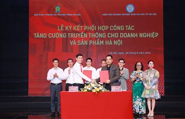 LỄ KÝ KẾT PHỐI HỢP CÔNG TÁC TĂNG CƯỜNG TRUYỀN THÔNG CHO DOANH NGHIỆP VÀ SẢN PHẨM HÀ NỘI