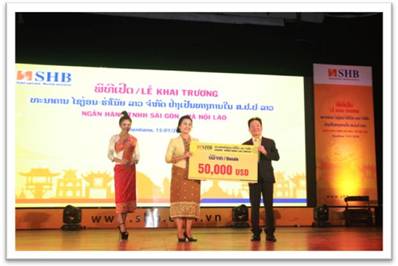 SHB khai trương Ngân hàng TNHH MTV 100% vốn của SHB tại Lào