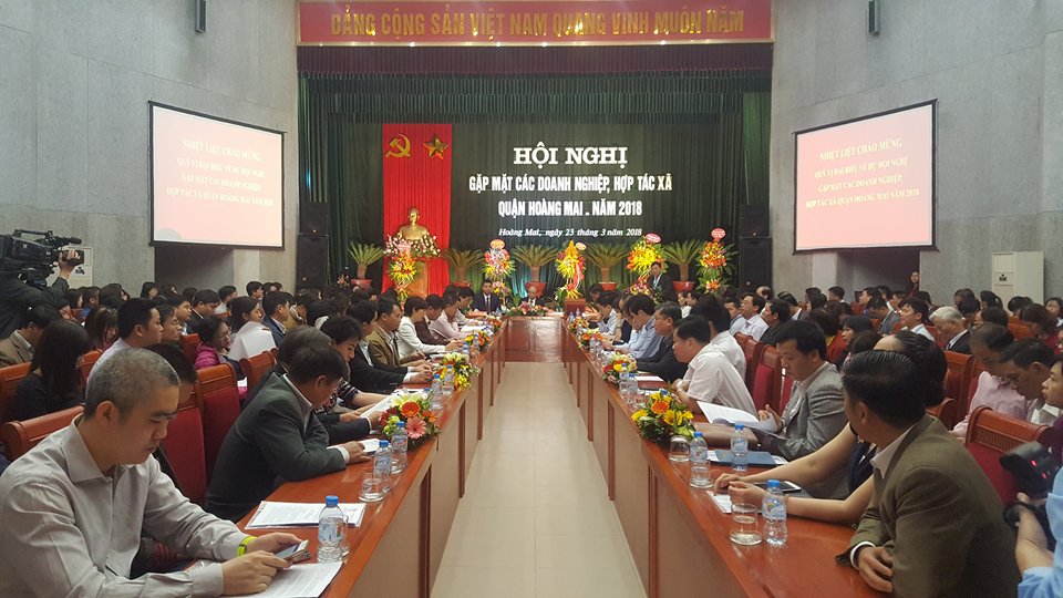 Hanoisme tham dự Hội nghị gặp mặt Doanh nghiệp, HTX quận Hoàng Mai năm 2018