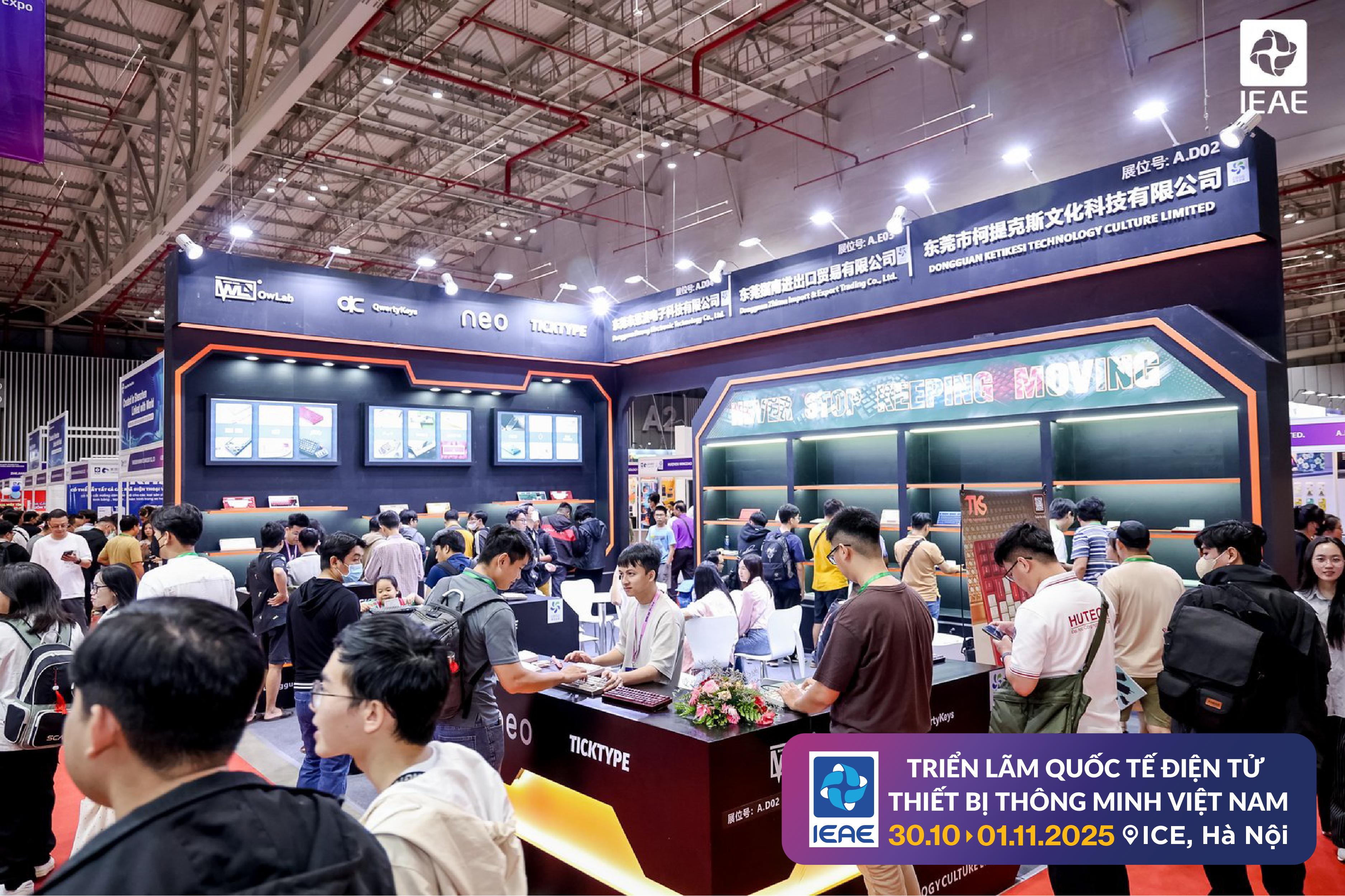 THÔNG CÁO BÁO CHÍ TRIỂN LÃM QUỐC TẾ ĐIỆN TỬ & THIẾT BỊ THÔNG MINH VIỆT NAM 2025 (IEAE)